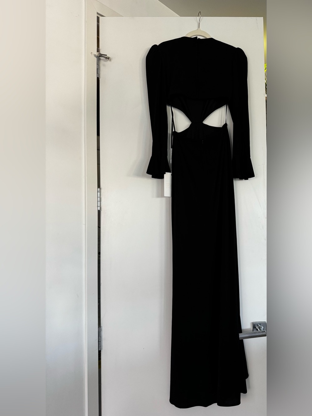 Mac Duggal Black Long-Sleeve Cutout Evening Gown #67644 - Picture 7 of 12